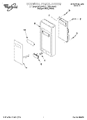 CONTROL PANEL Diagram and Parts List for MT8066SEQ1  Whirlpool Microwave