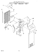 AIR FLOW Diagram and Parts List for KSRB27FGBL00  KitchenAid Refrigerator