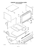 CABINET AND AIRFLOW Diagram and Parts List for RM288PXS0  Whirlpool Microwave Oven Combo