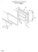 FREEZER DOOR, OPTIONAL Diagram and Parts List for GT19DKXHW00  Whirlpool Refrigerator