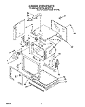 LOWER OVEN Diagram and Parts List for RB770PXYQ3  Whirlpool Wall Oven