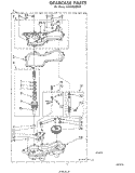 BASKET DRIVE AND BRAKE Diagram and Parts List for LA5300XMW1  Whirlpool Washer