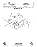 CONSOLE Diagram and Parts List for DU8350XT2  Whirlpool Dishwasher