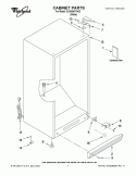 CABINET PARTS Diagram and Parts List for EV205NXTN02  Whirlpool Freezer