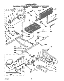 UNIT Diagram and Parts List for ET22DKXAB01  Whirlpool Refrigerator