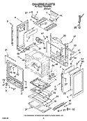 CHASSIS PARTS Diagram and Parts List for TGS326RD0  Estate Range