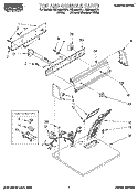 SECTION Diagram and Parts List for REL4632BQ1  Roper Dryer