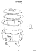 UNIT PARTS Diagram and Parts List for KSC700SS0  KitchenAid Slow Cooker
