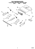 TOP VENTING PARTS, OPTIONAL PARTS Diagram and Parts List for KEBC171KSS04  KitchenAid Wall Oven