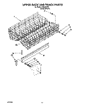 UPPER RACK AND TRACK Diagram and Parts List for KUDH23HY2  KitchenAid Dishwasher