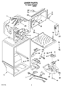 LINER PARTS Diagram and Parts List for IKT195300  Inglis Refrigerator