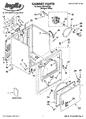CABINET PARTS Diagram and Parts List for IED4400TQ0  Inglis Dryer