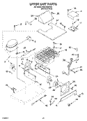 UPPER UNIT Diagram and Parts List for KSSC42QKS01  KitchenAid Refrigerator