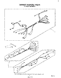 WIRE HARNESS Diagram and Parts List for RS610PXK1  Whirlpool Range