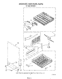 DISHRACK AND PANEL Diagram and Parts List for DU9450XT0  Whirlpool Dishwasher