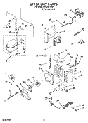 UPPER UNIT PARTS Diagram and Parts List for KSSO48FTX02  KitchenAid Refrigerator