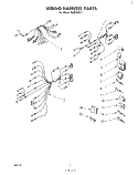 WIRING HARNESS Diagram and Parts List for RJM74501  Whirlpool Microwave