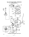 TUB AND BASKET (SUDS ONLY) Diagram and Parts List for LA7005XPW1  Whirlpool Washer