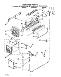 ICE MAKER Diagram and Parts List for ET20DMXAN00  Whirlpool Refrigerator