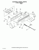 CONTROL PANEL PARTS Diagram and Parts List for CAM2752TQ3  Whirlpool Washer