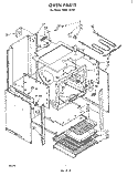 OVEN Diagram and Parts List for RHM1870P  Whirlpool Microwave Oven Combo