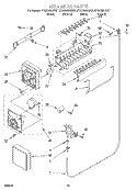ICEMAKER Diagram and Parts List for GT22DMXGB01  Whirlpool Refrigerator