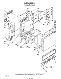 DOOR Diagram and Parts List for DU7216XS2  Whirlpool Dishwasher