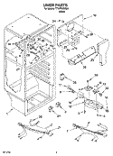 LINER PARTS Diagram and Parts List for TT18TKXSQ00  Estate Refrigerator