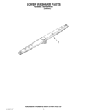 LOWER WASHARM PARTS Diagram and Parts List for 7WDF530PAYM3  Whirlpool Dishwasher
