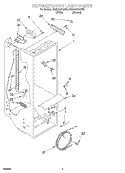 REFRIGERATOR LINER Diagram and Parts List for RS22AQXGN00  Roper Refrigerator
