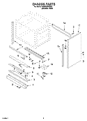 CHASSIS Diagram and Parts List for KDRP407HSS4  KitchenAid Range