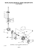 BRAKE, CLUTCH, GEARCASE, MOTOR AND PUMP Diagram and Parts List for LA5330XTM0  Whirlpool Washer