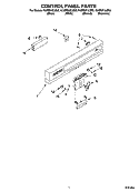 CONTROL PANEL PARTS Diagram and Parts List for KUDS01ILBT5  KitchenAid Dishwasher
