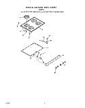 MAIN TOP Diagram and Parts List for F4397W0  Roper Range