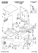 SECTION Diagram and Parts List for BYCCD3421W0  Whirlpool Dryer