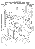 OVEN, LITERATURE Diagram and Parts List for GMC305PDQ3  Whirlpool Microwave Oven Combo