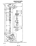 GEARCASE Diagram and Parts List for LA5550XPW5  Whirlpool Washer