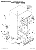 CABINET Diagram and Parts List for KTHS20MBAL00  KitchenAid Refrigerator