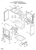 CHASSIS Diagram and Parts List for FEP330GW0  Roper Range