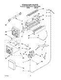 ICE MAKER, OPTIONAL Diagram and Parts List for KSRD27FKBT01  KitchenAid Refrigerator