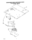 COMPONENT SHELF AND LATCH Diagram and Parts List for KEMS377YBL0  KitchenAid Wall Oven