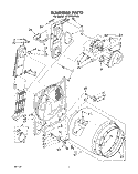 BULKHEAD Diagram and Parts List for LE7810XPW0  Whirlpool Dryer
