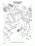 BULKHEAD PARTS Diagram and Parts List for WGD9400VE1  Whirlpool Dryer