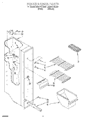 FREEZER LINER Diagram and Parts List for 8ED20TKXDN01  Whirlpool Refrigerator