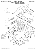 GRILL PARTS Diagram and Parts List for KBSU367TSS00  KitchenAid Grill