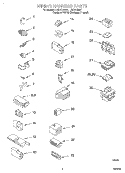 WIRING HARNESS Diagram and Parts List for LSR7233DZ1  Whirlpool Washer