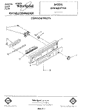 CONSOLE Diagram and Parts List for DP8500XTN4  Whirlpool Dishwasher