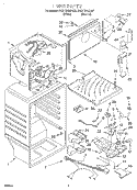 LINER Diagram and Parts List for 3VET19NKFW01  Whirlpool Refrigerator