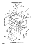 STIRRER DRIVE Diagram and Parts List for KEMS377XBL1  KitchenAid Microwave Oven Combo