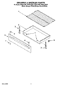 Part Location Diagram of W10022110 Whirlpool Exterior Drawer Panel - Biscuit